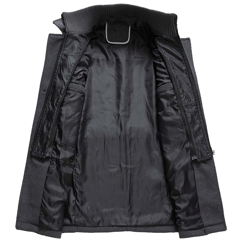 Classic Winter Coat  Double-Layer Wool Blend Design - Product detail 5