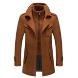 Classic Winter Coat  Double-Layer Wool Blend Design - Product detail 6