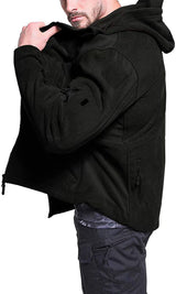 Mens Windproof Fleece Jacket  Tactical Winter Outerwear - Detailed view