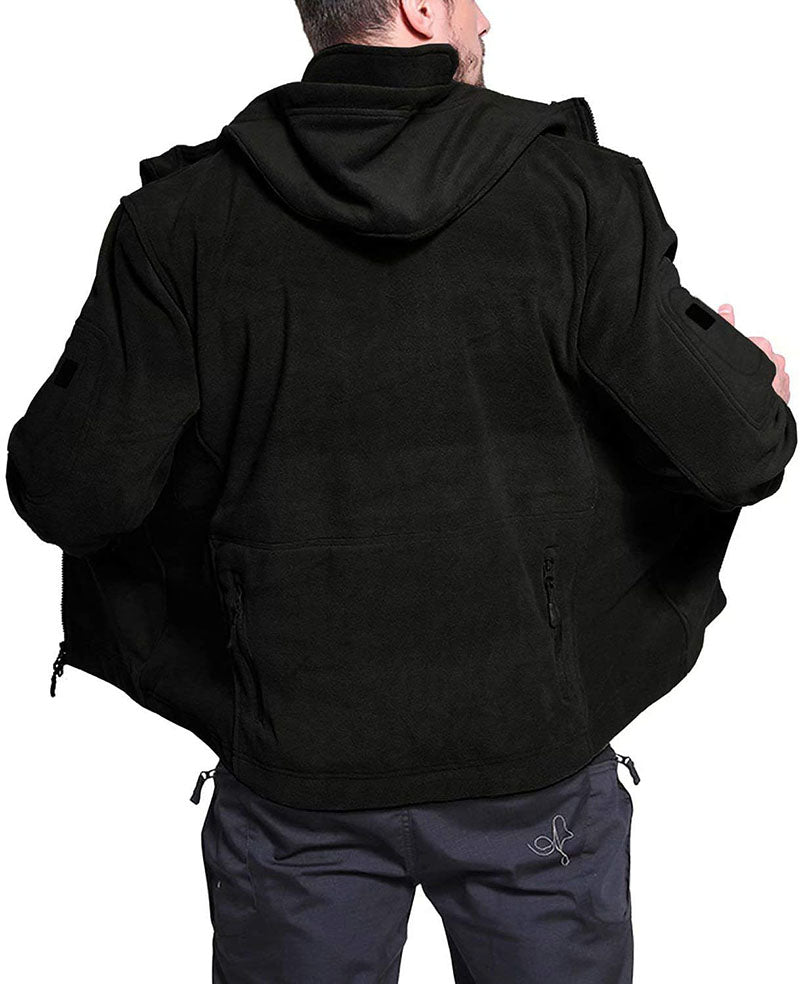 Mens Windproof Fleece Jacket  Tactical Winter Outerwear - Product example
