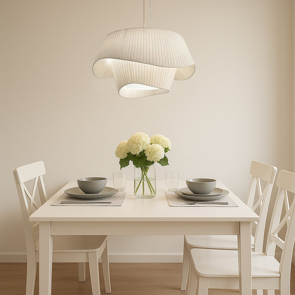 Modern Pendant Light  Sculptural Pleated Shade Design - Product detail 4