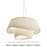 Modern Pendant Light  Sculptural Pleated Shade Design - Product detail 7