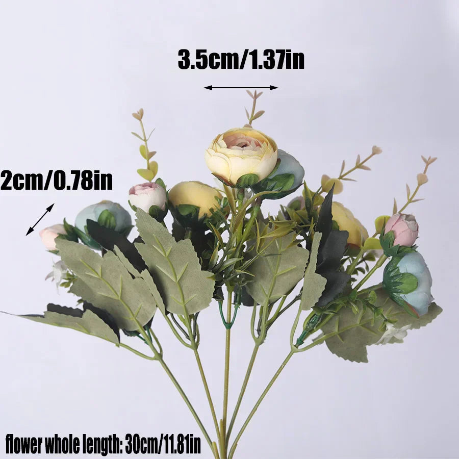 Silk Rose Bouquet  Pastel Pink Peony Arrangement - Product detail 7