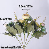 Silk Rose Bouquet  Pastel Pink Peony Arrangement - Product detail 7