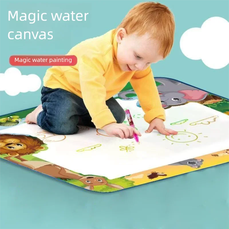 Educational Water Drawing Mat  Large Format Creative Play Surface - Detailed view