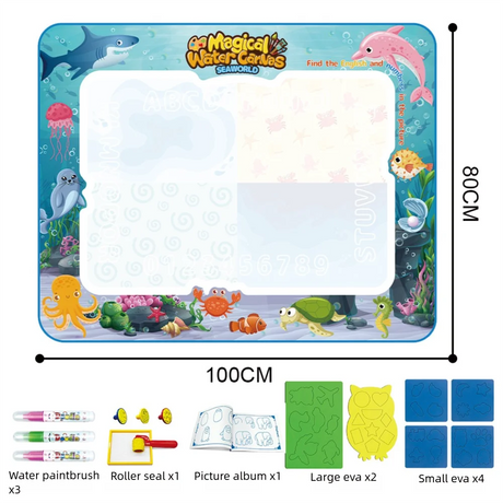 Educational Water Drawing Mat  Large Format Creative Play Surface - Product detail 17