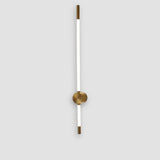 Vertical LED Wall Lamp  Brushed Brass and White Design - Product detail 16