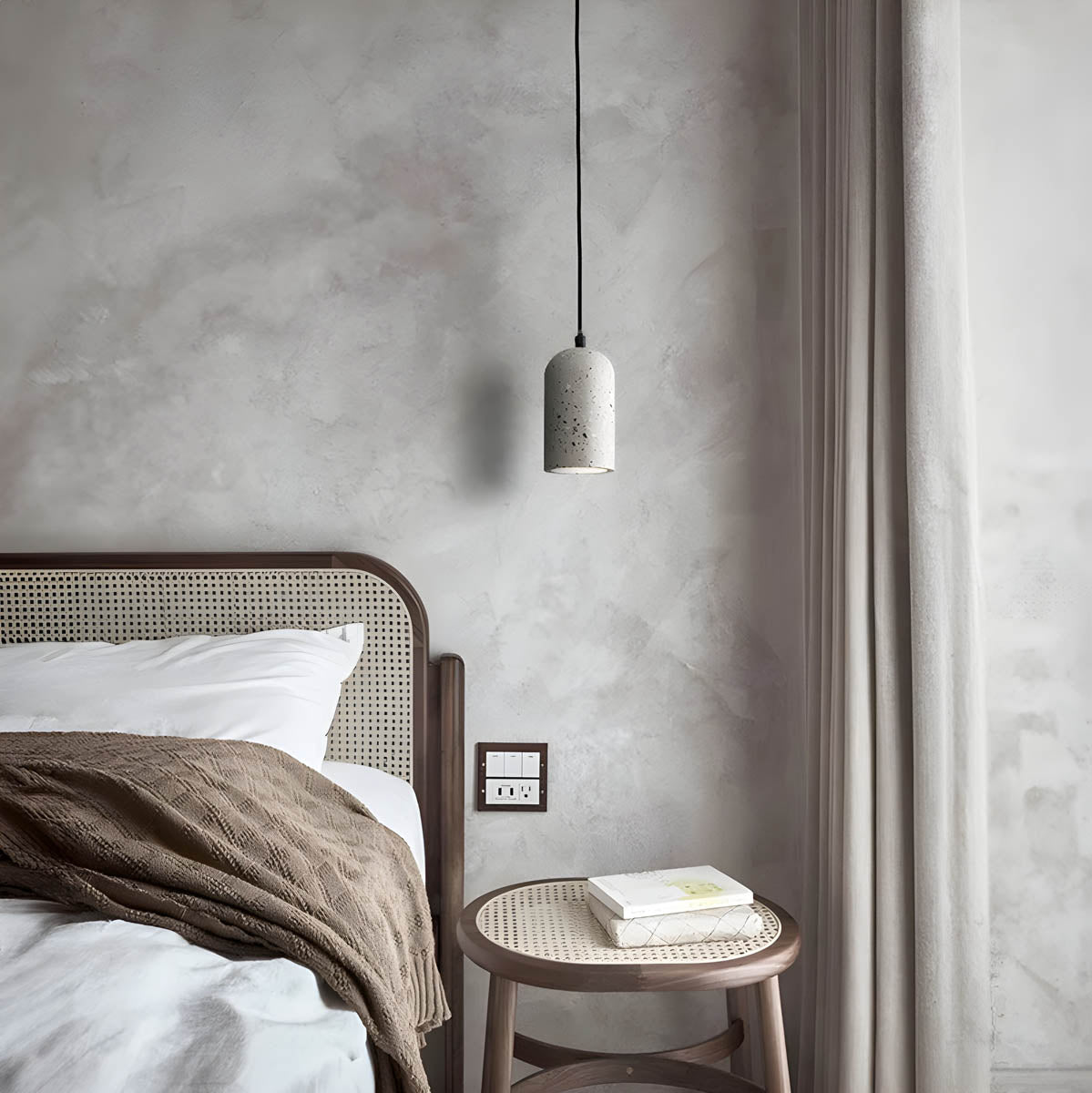 Modern Concrete Pendant Light  Minimalist Cylindrical Design - Product detail 4