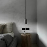 Modern Concrete Pendant Light  Minimalist Cylindrical Design - Product example