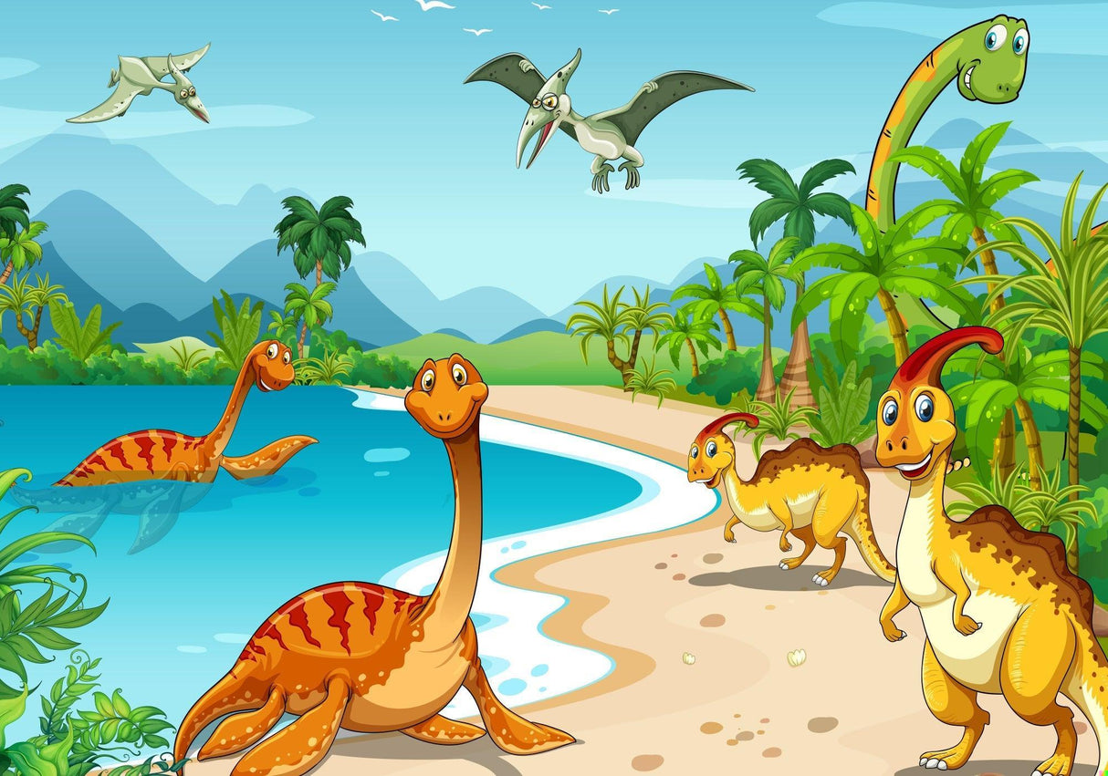 Dinosaurier Tapete | Tropisches Paradies Abenteuer