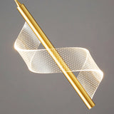 Modern LED Pendant Light  Spiral Gold Metal Design - Product detail 13