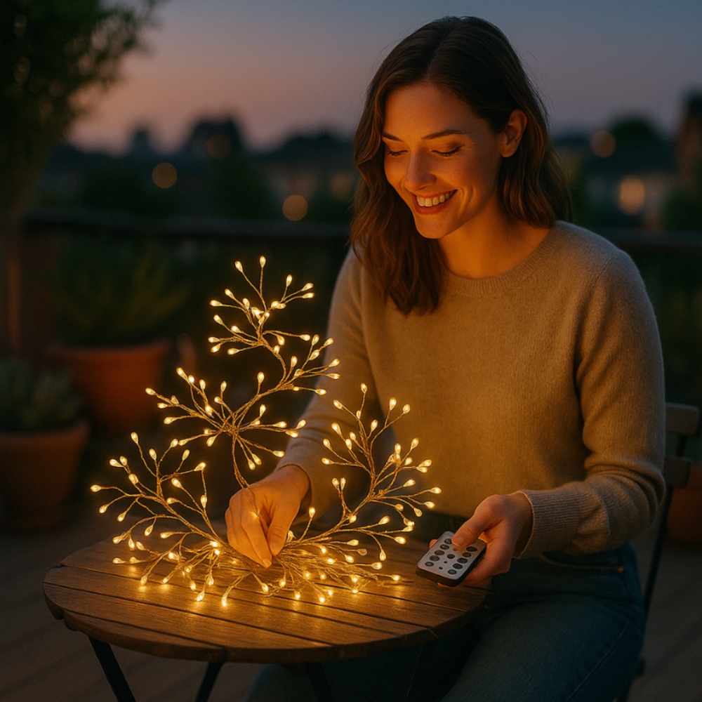 Copper Wire String Lights  Remote Control LED Fairy Lights - Product example