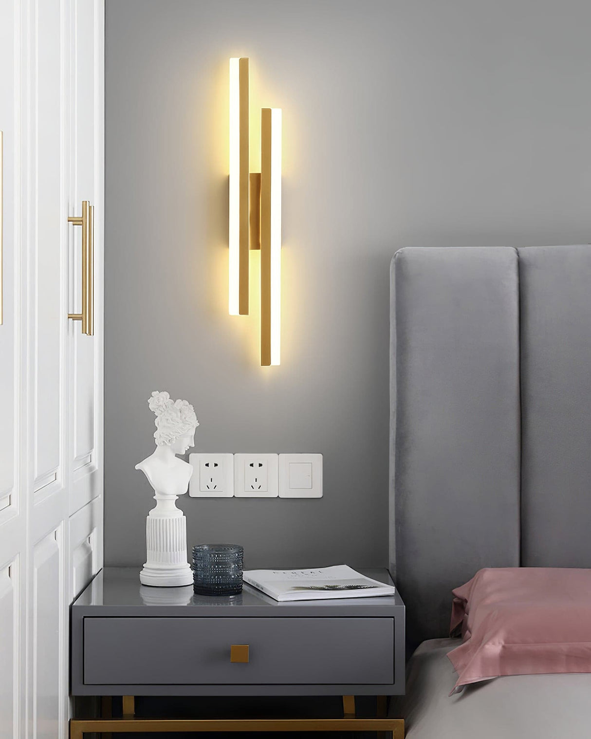 Modern LED Wall Lamp  Minimalist Black White Design - Product detail 10