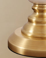 Ceramic Table Lamp  Scalloped Shade with Brass Base - Product detail 13