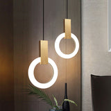 Nordic Ring Pendant Light  LED Circle Design - Detailed view