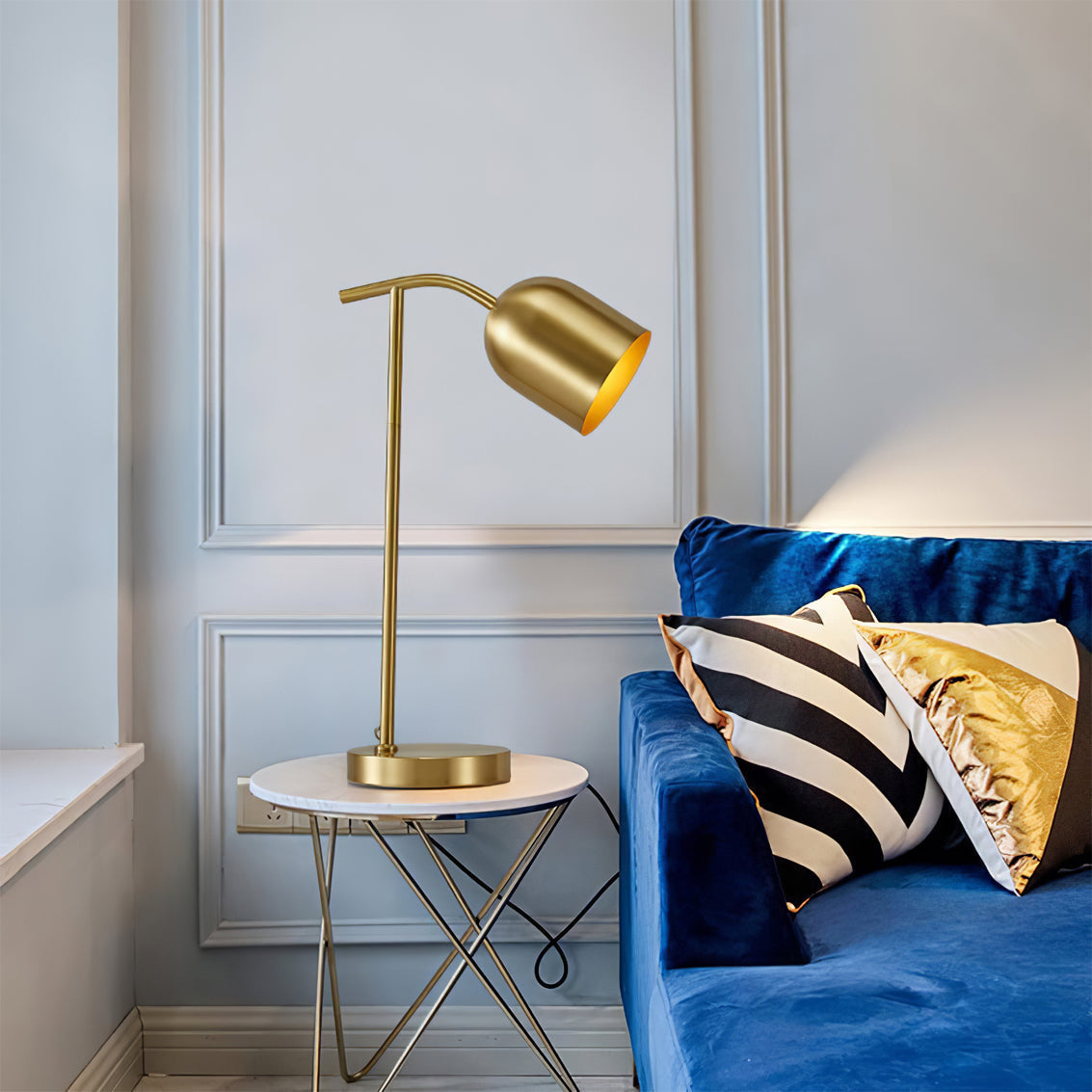 Modern Brass Table Lamp  Adjustable Reading Light - Product detail 4