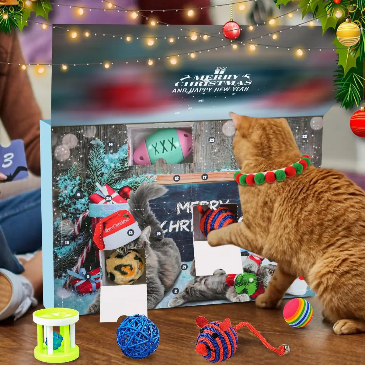 Cat Advent Calendar  24 Interactive Holiday Toys - Product detail 5