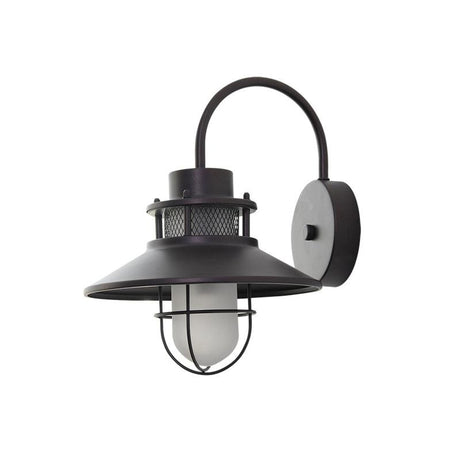 Industrial Outdoor Wall Light  Black Metal Cage Lantern - Product detail 10