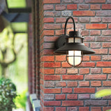 Industrial Outdoor Wall Light  Black Metal Cage Design - Product detail 4