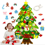 Interactive Felt Christmas Tree  Wall Mount with LED Lights - Detailed view