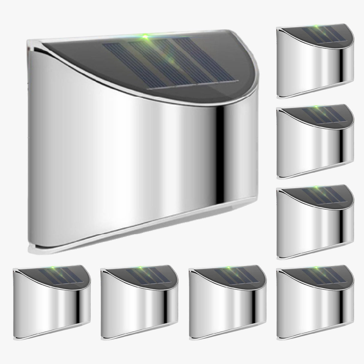 Solar LED Wall Lights  Stainless Steel Outdoor Sconces - Product detail 8