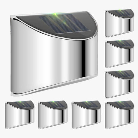 Solar LED Wall Lights  Stainless Steel Outdoor Sconces - Product detail 8