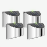 Solar LED Wall Lights  Stainless Steel Outdoor Sconces - Product showcase