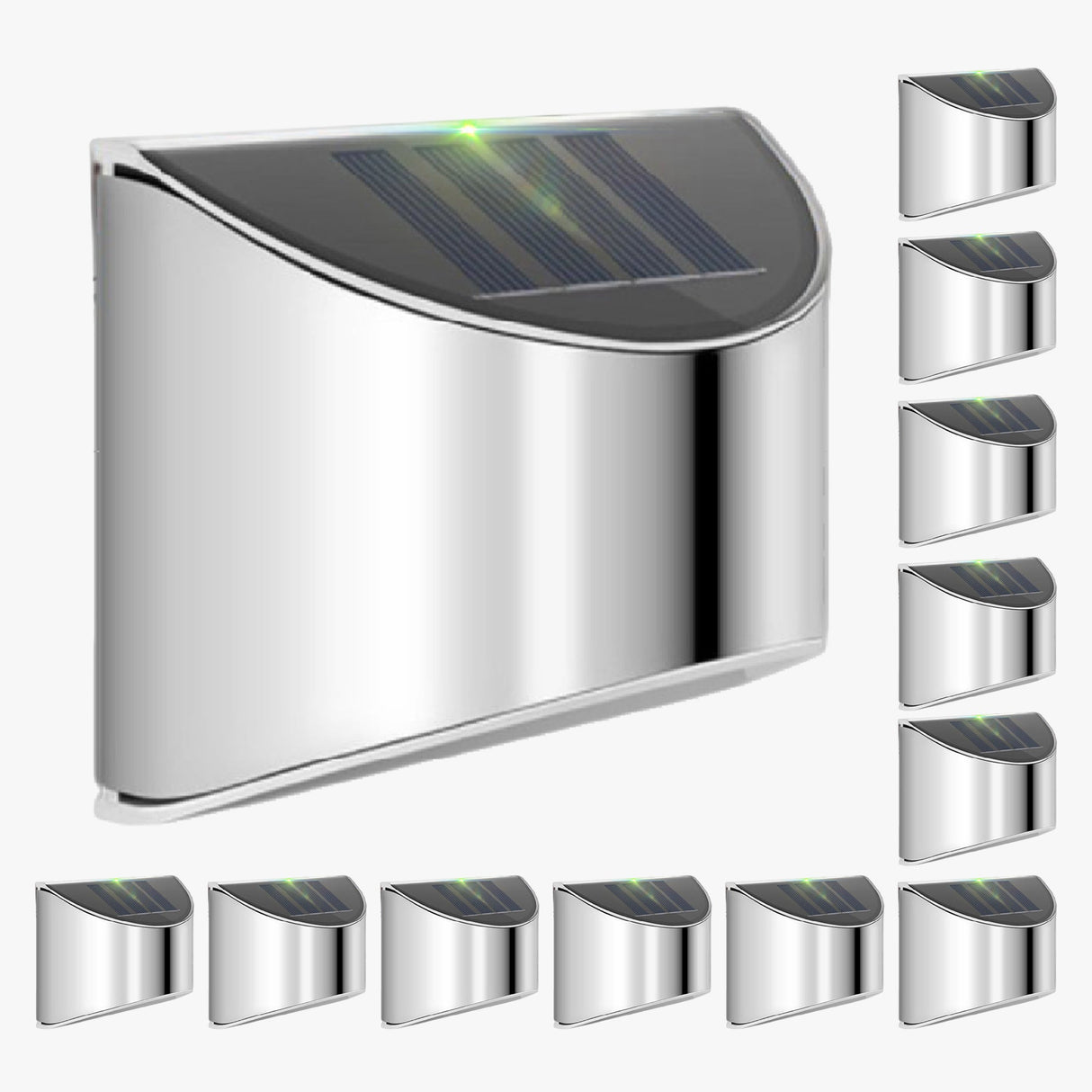 Solar LED Wall Lights  Stainless Steel Outdoor Sconces - Product detail 7