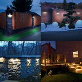 Solar LED Wall Lights  Stainless Steel Outdoor Sconces - Product example