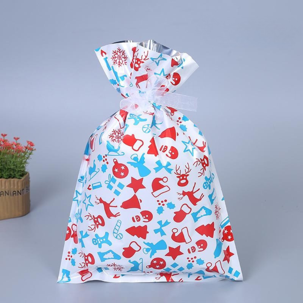 Christmas Gift Bags  Reusable Foil Holiday Wrapping Set - Product detail 12