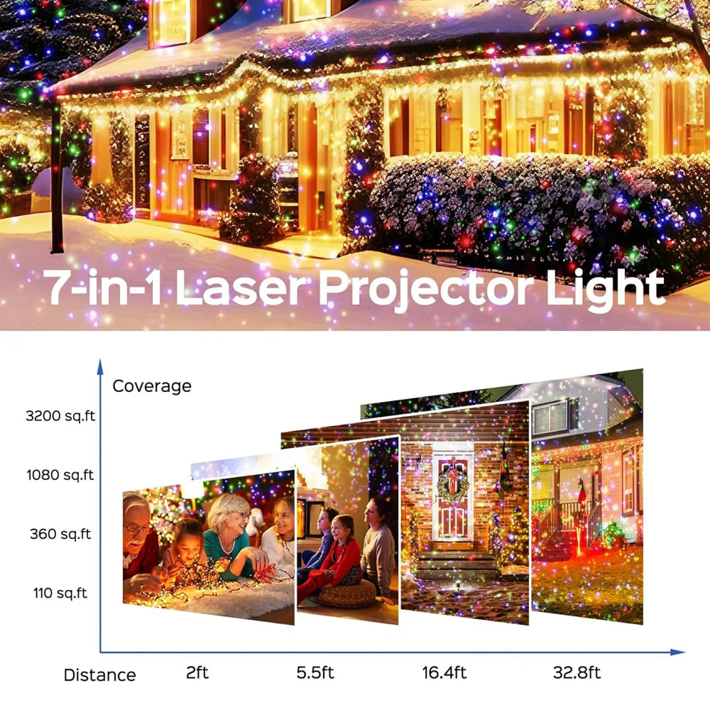 LED Outdoor Projector Light  Waterproof Christmas Laser Display - Product detail 5