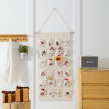 Christmas Advent Calendar  24 Canvas Pockets Hanging Wall Decoration - Product detail 4