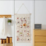 Christmas Advent Calendar  24 Canvas Pockets Hanging Wall Decoration - Product detail 6