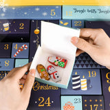 Christmas Advent Calendar  24 Fillable Boxes Handmade Design - Product example