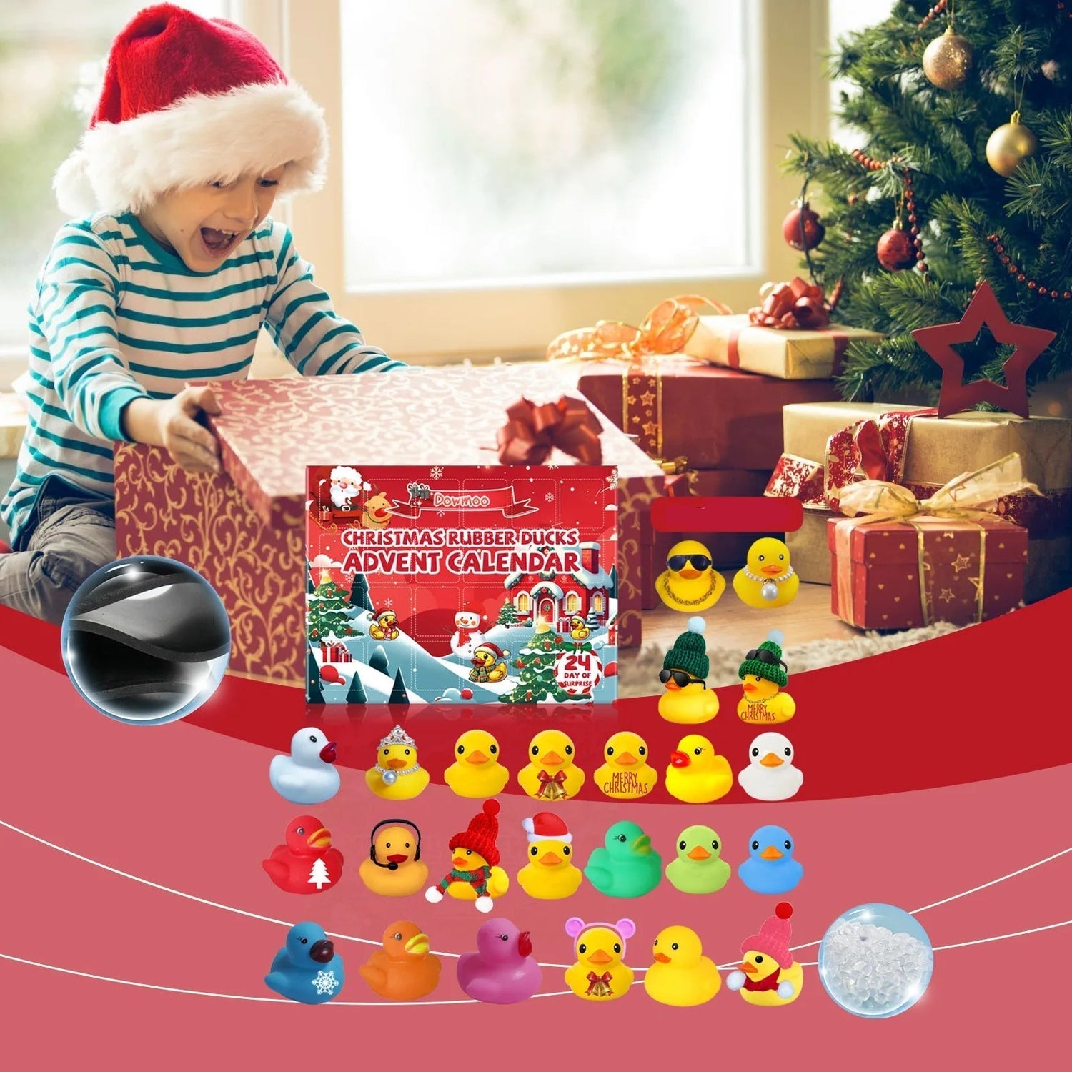 Christmas Rubber Duck Advent Calendar  24 Holiday Themed Ducks - Detailed view