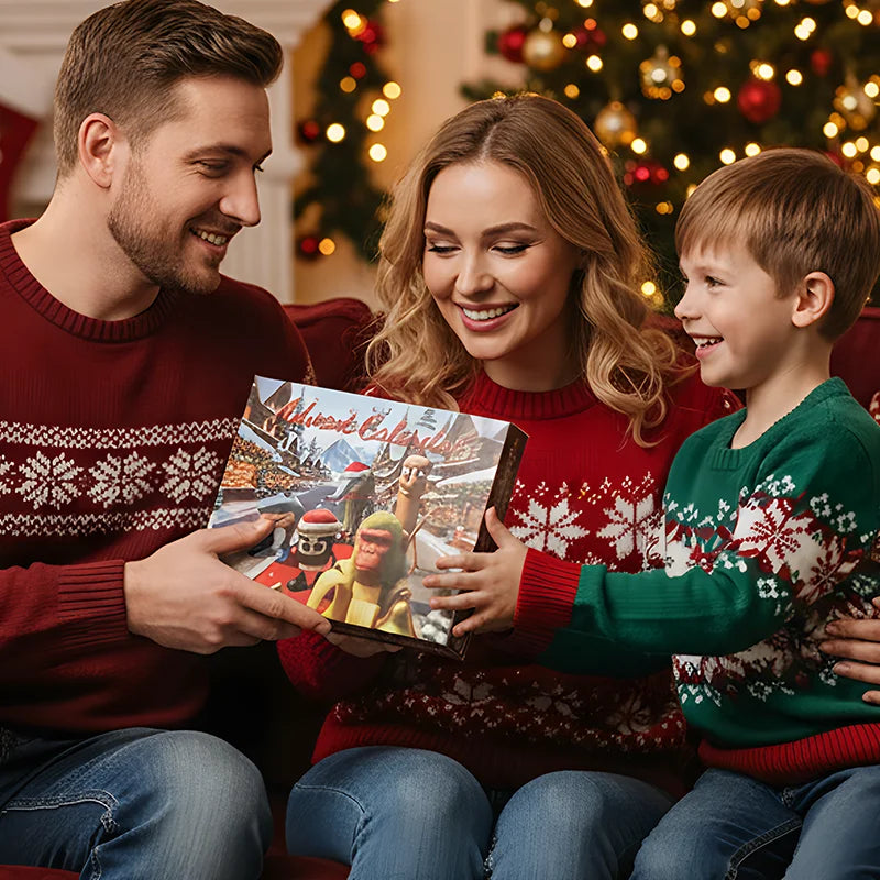 Christmas Advent Calendar  24 Day Countdown with Figurines - Product example