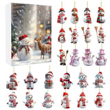 Christmas Advent Calendar  24 Snowman Ornament Surprises - Product detail 7