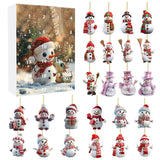 Christmas Advent Calendar  24 Snowman Ornament Surprises - Product detail 8