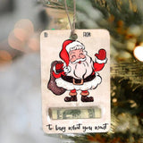 Christmas Money Holder Cards  Wooden Holiday Gift Tags - Product showcase