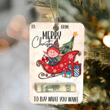 Christmas Money Holder Cards  Wooden Holiday Gift Tags - Product detail 6