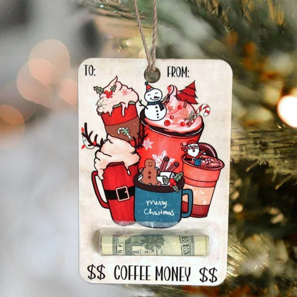 Christmas Money Holder Cards  Wooden Holiday Gift Tags - Product detail 8