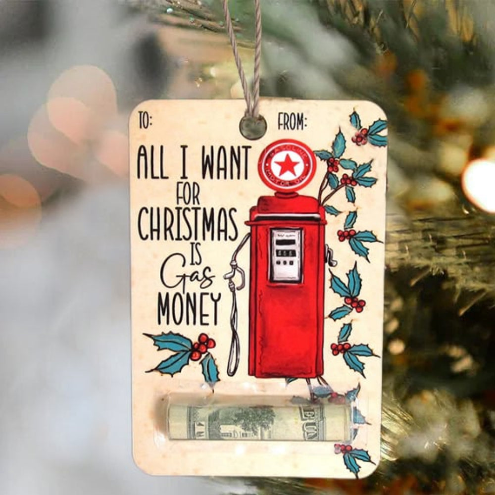 Christmas Money Holder Cards  Wooden Holiday Gift Tags - Product detail 9
