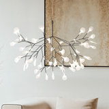 Modern Chandelier Light  Branched LED Glass Globe Design - Detailed view