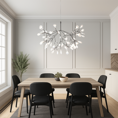 Modern Chandelier Light  Branched LED Glass Globe Design - Product example