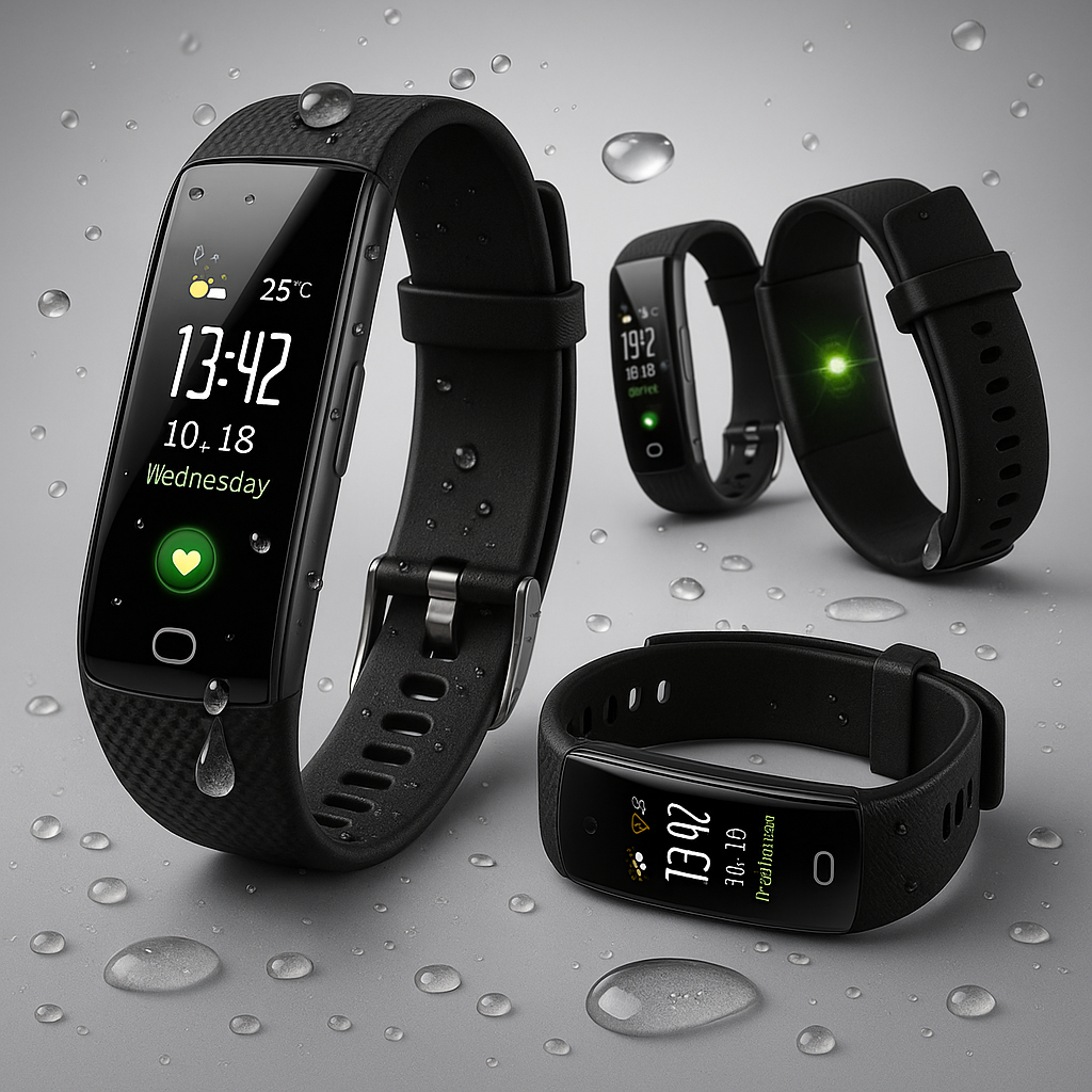 Fitness Tracker Smartwatch  Waterproof Health Monitor with TPU Strap - Product example