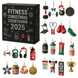 Fitness Christmas Advent Calendar  24-Day Workout Motivation Countdown - Product example