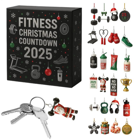 Fitness Christmas Advent Calendar  24-Day Workout Countdown Ornaments - Product detail 6
