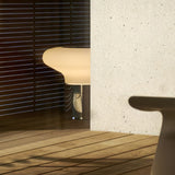 Modern Glass Table Lamp  Frosted Shade With Chrome Base - Product detail 7