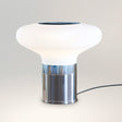 Modern Glass Table Lamp  Frosted Shade With Chrome Base - Product detail 12