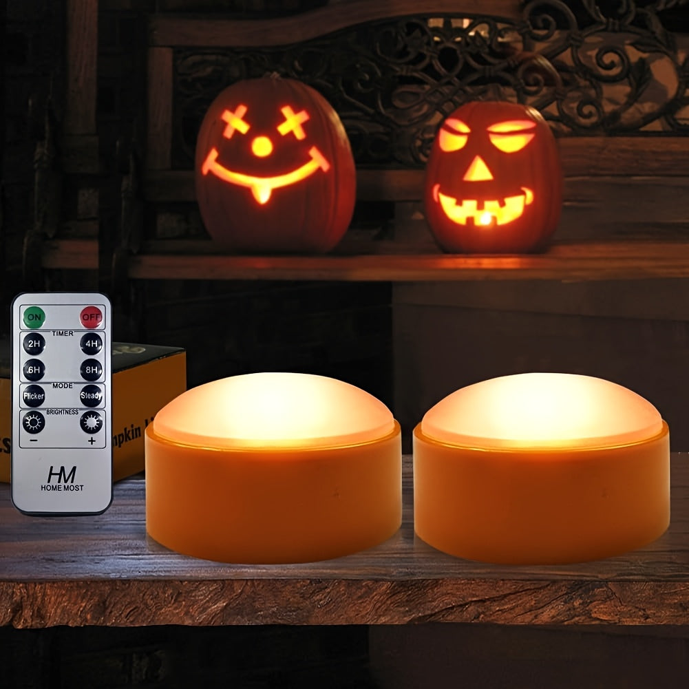 Halloween LED Tea Lights  Battery Operated Pumpkin Candles - Product detail 4